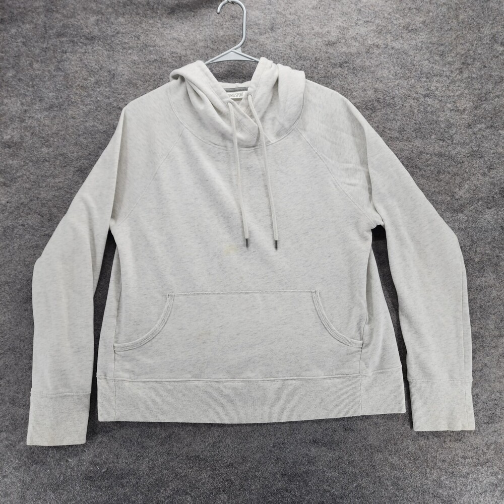 Victoria Secret Sport Hoodie Womens Large Long Sleeve Gray